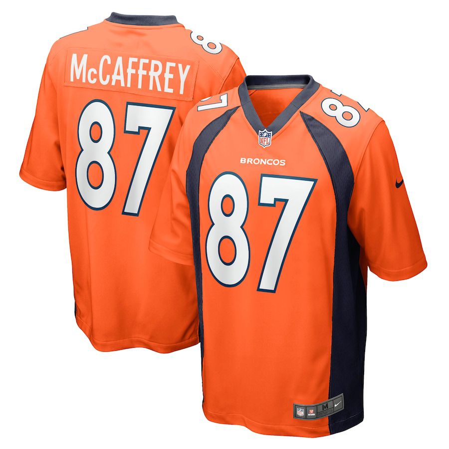 Men Denver Broncos #87 Ed McCaffrey Nike Orange Game Retired Player NFL Jersey